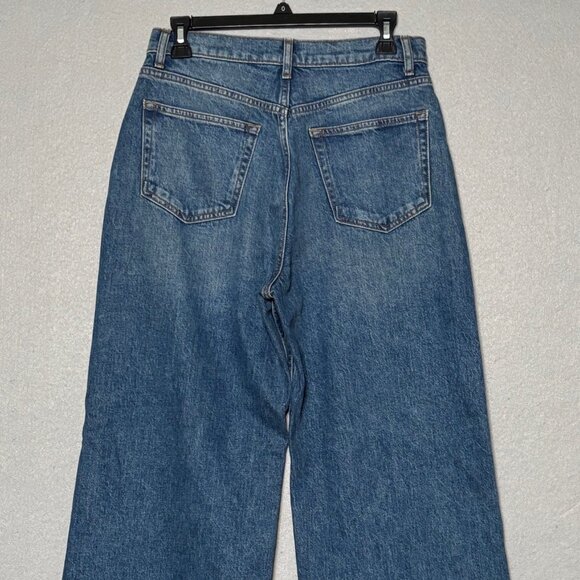 Reformation Cary High Rise Slouchy Wide Leg Jeans Women's Size 27 Medium Wash - Picture 3 of 15